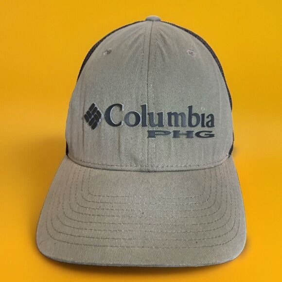 Columbia PHG Flexfit Hat OSFM Gray & Black - Picture 1 of 7